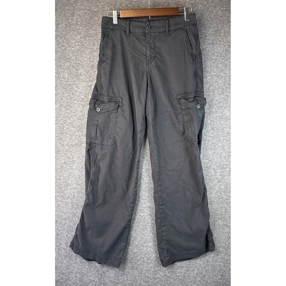 American Eagle Outfitters Cargo Pants Charcoal Gray Women Size 0 Skate Goth Punk